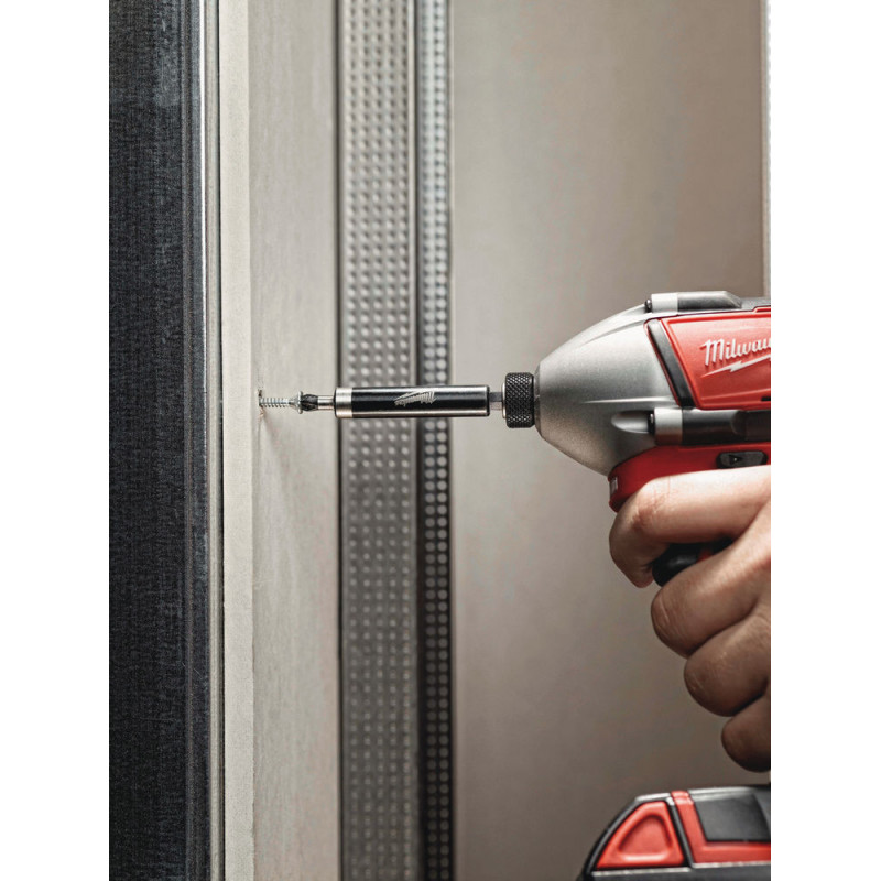 Adaptador magnético SHOCKWAVE  MILWAUKEE con insercion 1/4 Hex 60mm - Imagen 2