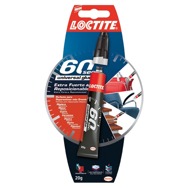 Loctite SUPER GLUE 3 60 Segundos - Imagen 1