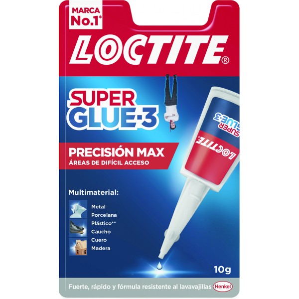 Loctite SUPER GLUE 3 Precisión MAX 10 Gramos - Imagen 1