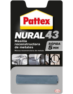 Pattex Nural 43 Masilla Reconstructora Metales - Imagen 1