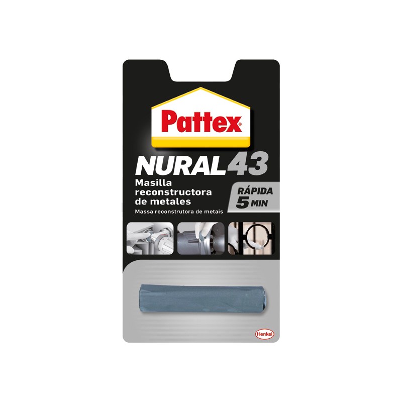 Pattex Nural 43 Masilla Reconstructora Metales - Imagen 1
