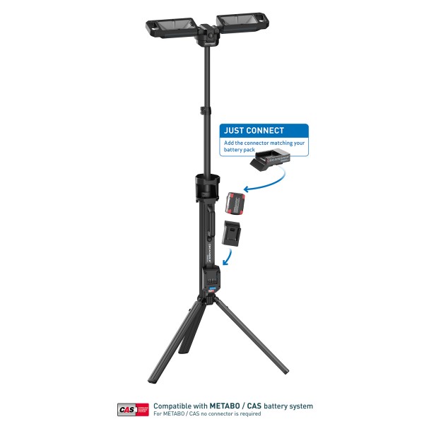 Foco doble Tower Connect con trípode 2500 - 5000 Lm | Scangrip - Imagen 2