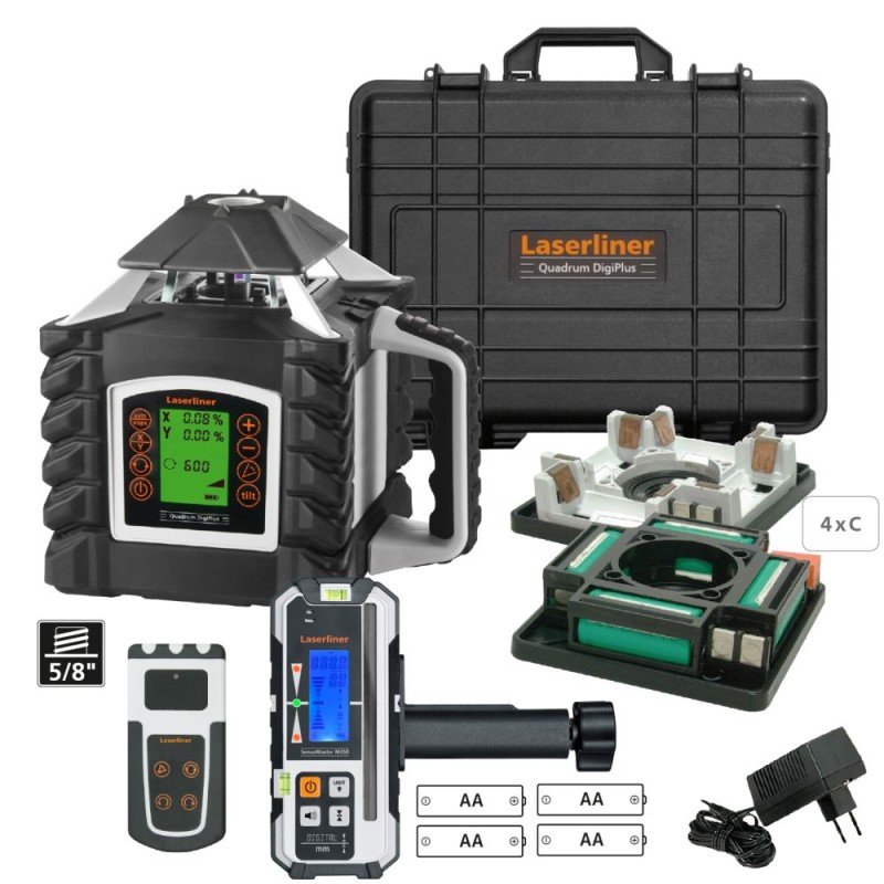 Laserliner Quadrum DigiPlus M350 S Set 1/2 + Trípode - Niveles Láser - Imagen 7