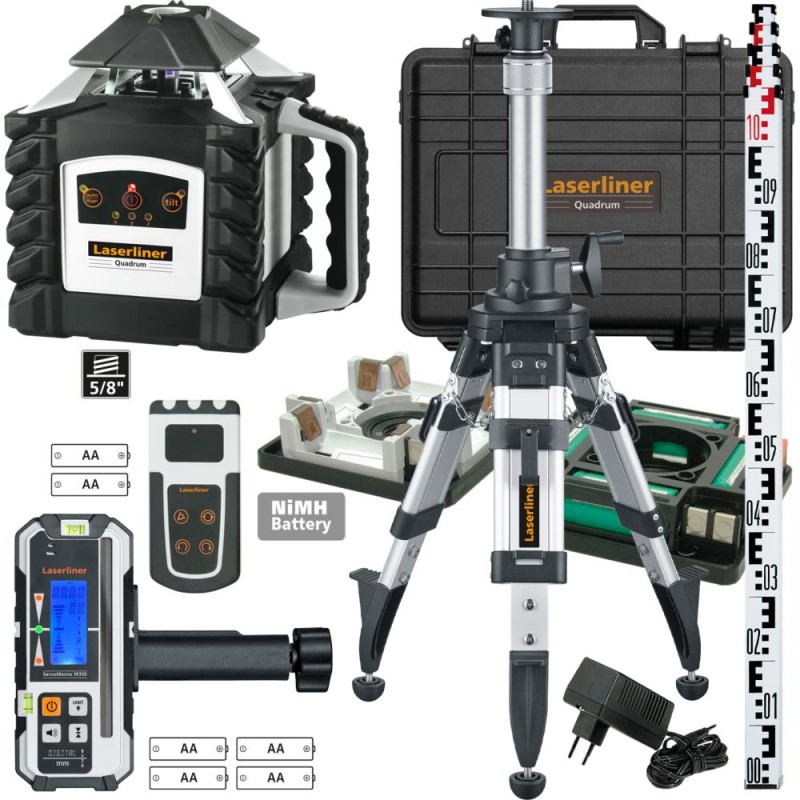 Laserliner Quadrum M350 S Set 1/2 + Trípode - Niveles Láser - Imagen 10