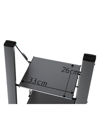 Taburete de Peldaño Ancho Compacto Svelt Aero - Escaleras Domésticas - Imagen 3