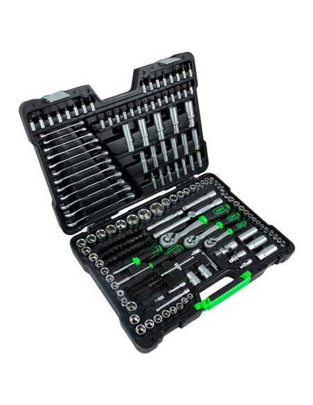 Maletín de Herramientas JBM de 216 Piezas con Vasos Hexagonales Cincado - Imagen 2