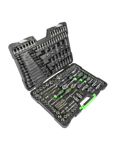 Maletín de Herramientas JBM de 216 Piezas con Vasos Hexagonales Cromado - Imagen 2