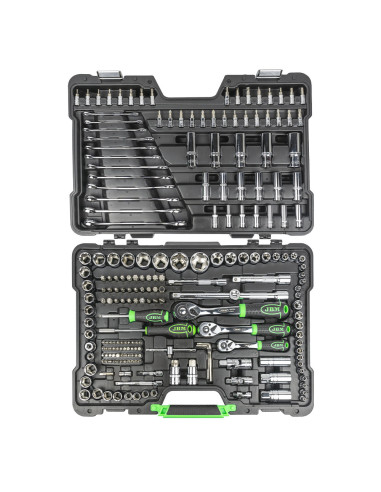 Maletín de Herramientas JBM de 216 Piezas con Vasos Hexagonales Cromado - Imagen 3