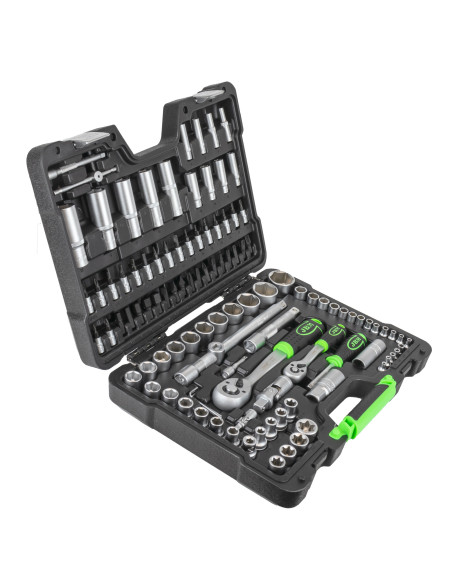 Maletín de Herramientas JBM de 108 Piezas con Vasos Hexagonales Cincado - Imagen 2