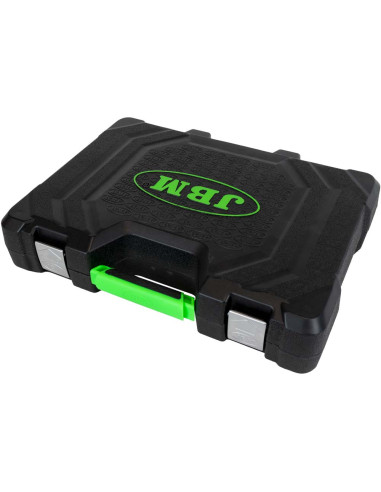 Maletín de Herramientas JBM de 108 Piezas con Vasos Hexagonales Cincado - Imagen 4