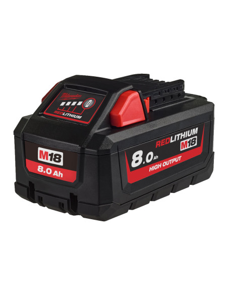 Kit MILWAUKEE M18 HNRGO4-802: 2 Baterías M18 8.0AH + Cargador Doble M18 DFC - Imagen 3