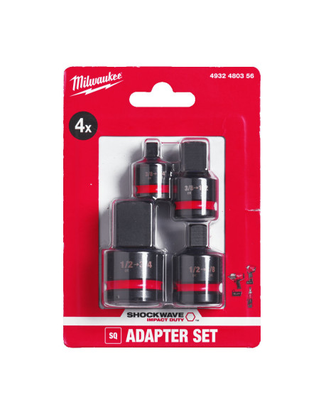 Juego de 4 Adaptadores de Impacto Milwaukee - Imagen 2