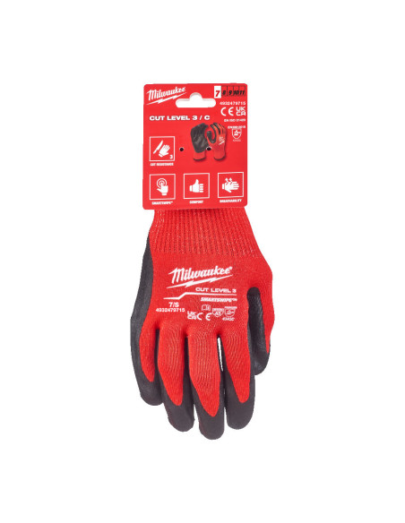 Pack 12 Pares de Guantes Milwaukee Anticorte A de Nitrilo - Imagen 2