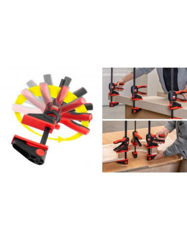 Prensas Rápidas Reversibles EZ con Mango Giratorio 360º - Bessey - Imagen 2