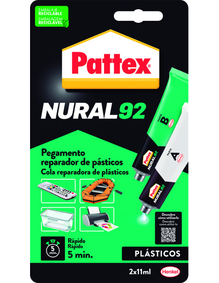 Pattex Nural 92 Pegamento Reparador de Plásticos - Imagen 1