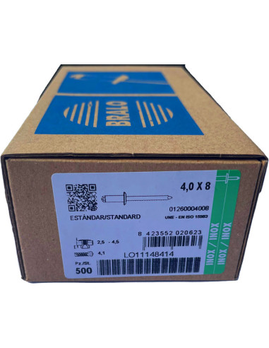 Remache INOX A2 Bralo en Cajas - Imagen 2