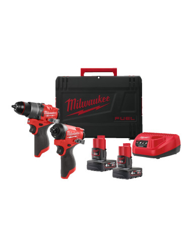 Powerpack Milwaukee M12 FPP2A2-402X M12 FPD2-0 + M12 FID2-0 - Imagen 1