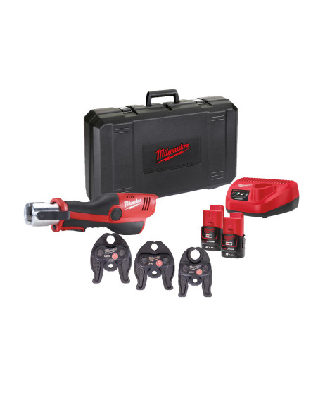 Prensadora Hidráulica Milwaukee M12 HPT-202C U-SET - Imagen 1