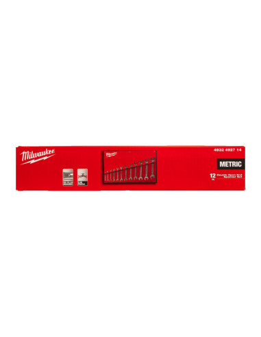 Juego de 12 Llaves de Estrella Acodadas Milwaukee 4932492738 - Imagen 3