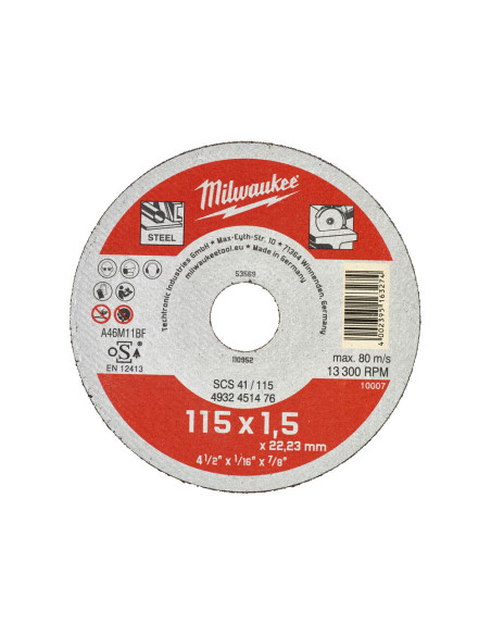 Discos Contractor Milwaukee 115 mm (Cajas de 25) - Imagen 2
