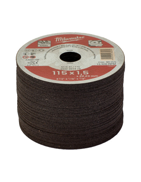 Discos Contractor Milwaukee 115 mm (Cajas de 25) - Imagen 3