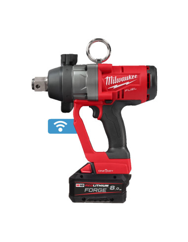 Llave de impacto 1" Milwaukee M18ONEFHIWF1-802X + 2 Baterías 8 Ah - Imagen 2