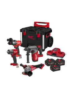 Imagen 1 - Powerpack Milwaukee M18 FPP4HF-803P Taladro M18 FPD3 +Llave de Impacto FMTIW2F12 + Amoladora M18 FSAG125XB + Martillo M18 FH Powerpack Milwaukee M18 FPP4HF-803P Taladro M18 FPD3 +Llave de Impacto FMTIW2F12 + Amoladora M18 FSAG125XB + Martillo M18 FH - Imagen 1