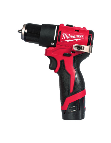 Taladro Percutor Subcompacto Sin Escobillas Milwaukee M12 BLPDRC-202C - Imagen 1