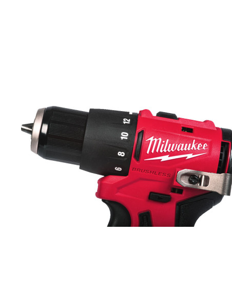 Taladro Percutor Subcompacto Sin Escobillas Milwaukee M12 BLPDRC-202C - Imagen 4